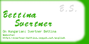 bettina svertner business card